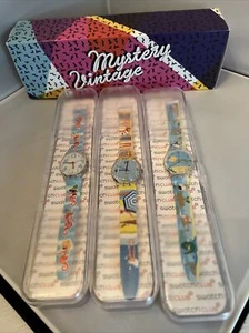 Never Used Swatch Mystery Vintage Set of 3 Watches GZS64 Unisex - Picture 1 of 9