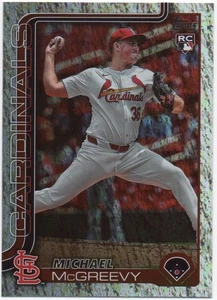 Michael McGreevy 2025 TOPPS SERIES 1 BASEBALL Sandglitter RC #193 Cardinals - Picture 1 of 2