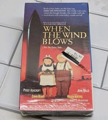 New! When The Wind Blows VHS 1986 Rare Bowie Waters - Tested - Image 1 of 4