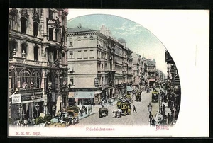 Berlin, Passanten in der Friedrichstraße, Ansichtskarte  - Picture 1 of 2