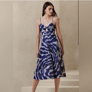 NWT-Banana Republic Bandeau Midi Dress-Size: 4 Petite - Picture 1 of 15