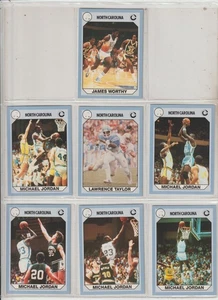 1990 COLLEGATE COLL. N.CAROLINA COMPLETE HAND COLLATED 200-CARD SET W/5-JORDANS - Picture 1 of 1