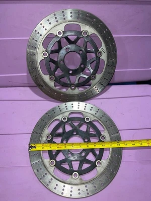 Juego de rotores de disco de freno de llanta de rueda delantera Ninja ZX7R ZX7 ZX 7 750 R 7R ZX750 Foto 1 de 4