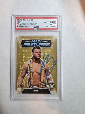 MJF Signed 2022 Upper Deck AEW Wrestling PSA/DNA AUTO - Image 1 of 2