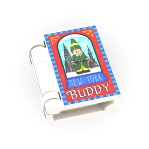 Libro di Natale "Buddy" - "Elf" - Stampa Personalizzata - New York Polo Nord Minifig Ac - Foto 1 di 3