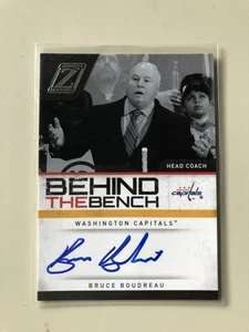 2010-11. PANINI ZENITH BEHIND THE BENCH AUTO. BRUCE BOUDREAU. 007/199. - Picture 1 of 1