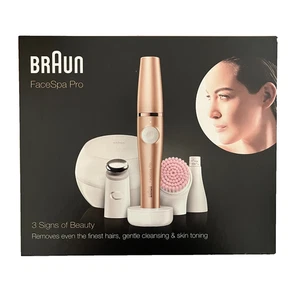 Braun FaceSpa Pro Beauty Set Gesichtsepilierer Reinigungsbürste Haartentferner - Bild 1 von 2