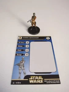 Star Wars Miniaturen Duros Söldner mit Karte Fransen 44/60 UC 2004 - Bild 1 von 4