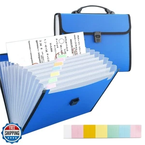 12 Pockets Letter Size/A4 Accordion File Organizer with Handle, TRANBO Expand - Picture 1 of 5