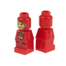 2x Lego Micro Figure Creationary Red Toy Figure 3844 4560465 6022495 85863pb011