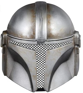 Mandalorian 1/2 Mask - Star Wars - "Battle Damaged" - Licensed Costume Accessory - Picture 1 of 2