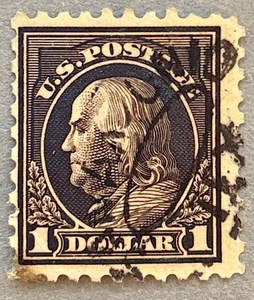 USA 460 / 1915 Benjamin Franklin Briefmarke / gebraucht / Mängel - Bild 1 von 2