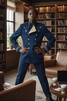 1941 Uniforme Banda de Marcha Oro Azul W Free Co Chaqueta Pantalones 32x34 Foto 1 de 4