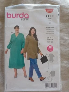 Burda 5953 Schnittmuster - Kleid, Bluse Gr. 44-54 - unbenutzt - Bild 1 von 6