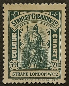 Sello de Cenicienta Stanley Gibbons tabla de colores azul profundo verde no. 60 - Imagen 1 de 1