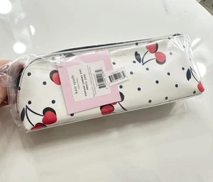 Kate Spade Cherry Pencil/ Makeup Case With Desk Accessories NEW - Picture 1 of 2