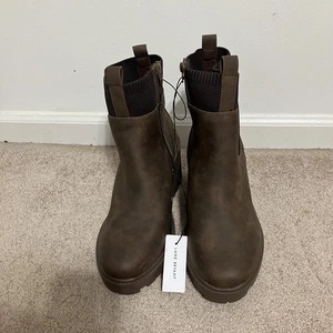 Lane Bryant Brown Heeled Ankle Boots Women's Size 12W-New$99 - Picture 1 of 7