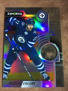 NIKOLAJ EHLERS 2022-23 UD Synergy Hky Silver LOW # Parallel #60 #/13 Winn Jets - Picture 1 of 3