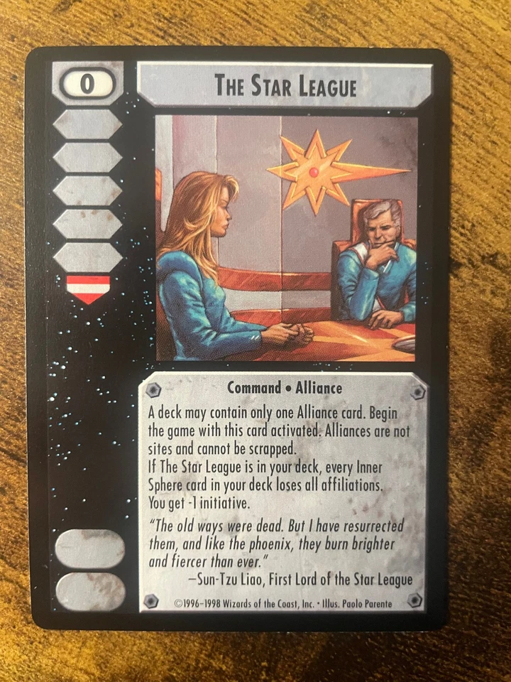Battletech CCG TCG Card Game Rare Crusade Expansion The Star League - Image 1 of 1