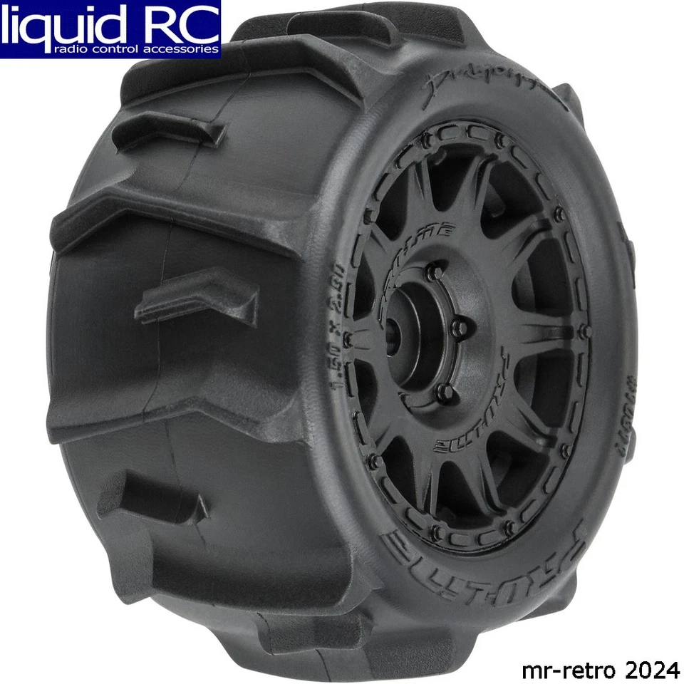 Pro-Line 1031110 Dumont F/R Tires Mounted 12mm Hex Black Raid 4 for Arrma - Image 1 of 2