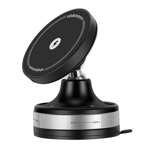 Magnetic Wireless Charging Car Phone Holder with Adjustable Viewing Angle - Zdjęcie 1 z 6