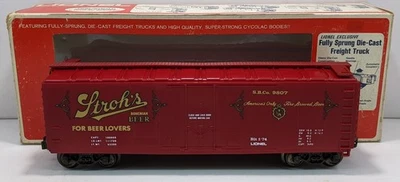 Lionel 6-9807 O Gauge Stroh‘s Bohemian Beer Reefer Car #9807 EX/Box - Image 1 of 4