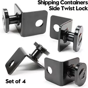 4x Shipping Container Anchors Side Twist Lock for Anchoring to Rock Floor/Cement - Picture 1 of 11