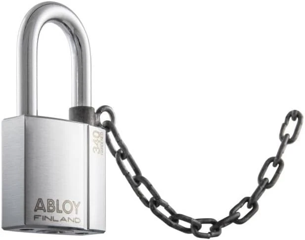 Abloy Sentry PLI340/50B Hardened Steel Padlock w/ 2 Keys, Chrome Finish - Image 1 of 1