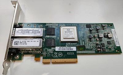 QLogic Doble Puerto 10GB QLE8152 - Adaptador de Red Dell W773M 0W773M Foto 1 de 4