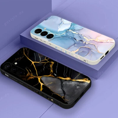 Funda Silicona Mármol Para Samsung Galaxy A55 A15 A54 A14 S24 S25 Cubierta Ultra Delgada