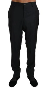 DOLCE & GABBANA Pants Black Cotton Stretch Formal Trousers IT50 / W36 RRP $800 - Picture 1 of 6