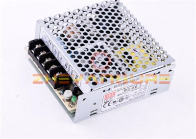 1PCS NEW MeanWell Power Supply RS-50-5 AC to DC Single Output 5V 10Amp 50W - Image 1 of 3
