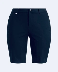 Lauren Ralph Lauren marineblau Twill Stretch Baumwolle Shorts Damen Plus Größe 14W neu mit Etikett - Bild 1 von 13
