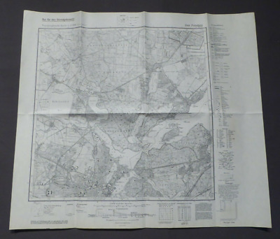 Landkarte Meßtischblatt 3544 Potsdam (Nord), Bornstedt, Wannsee, Fahrland, 1942 • 14.98€