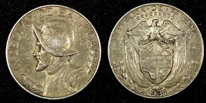 Panama Silber 1931 1/10 Balboa Auflage - 200.000 Philadelphia Mint KM# 10.1 (925) - Bild 1 von 3