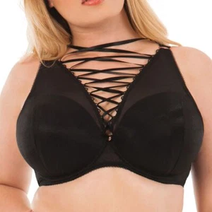 Scantilly Lingerie Entwine Padded Plunge Bra Black 3611 - Picture 1 of 2