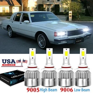 For Caprice 1987-1990 6000K LED Headlight High & Low Beam Bulbs - Foto 1 di 8