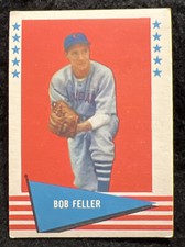 1961 FLEER BASEBALL GREATS BOB FELLER 25 VG BASEBALL CLEVELAND INDIANS