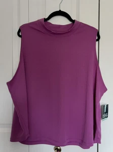 DSG Mock Neck Tank Top Workout Athletic Activewear Pomegranate Women's Size 3X - Picture 1 of 10