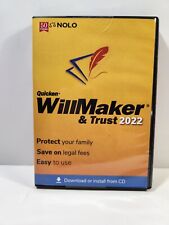 NEW Quicken WillMaker and Trust Software 2022 By Nolo Estate Planning Software!