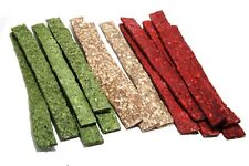 12 x Rawhide Dog Chew Treats Healthy Teeth Munchy Flats 8" Large 