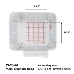 PA006M 3.15"x3.15" Magnetic Embroidery Hoop for Pfaff Heavy Fabric Friend - Picture 1 of 6