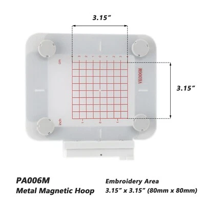 PA006M 3.15"x3.15" Magnetic Embroidery Hoop for Pfaff Heavy Fabric Friend - Image 1 of 4