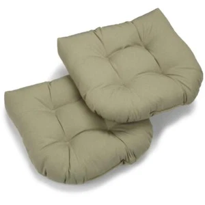 19-inch U-Shaped Twill Tufted Dining Chair Cushion (Set of 2) - Picture 1 of 1