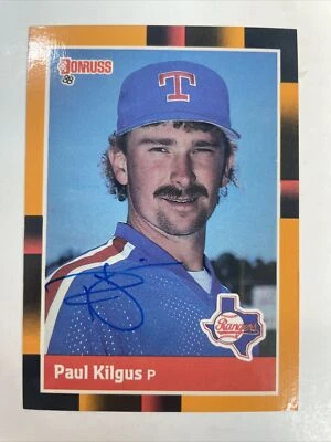 Paul Kilgus Autographed 1988 Donruss Card #111 Texas Rangers A-474 - Image 1 of 2