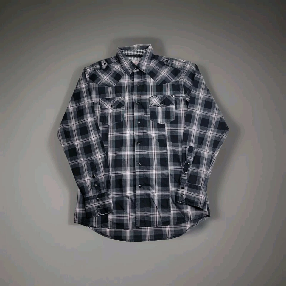 Sovereign Code Button Up Snap Western Long Sleeve Shirt Men's Small - Image 1 of 4