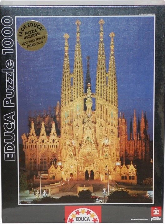 1000 pcs Jigsaw Puzzle: Sagrada Familia (EDUCA 13300) 68 x 48cm New collectible - Image 1 of 3