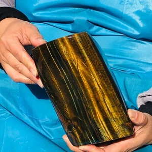 Cristallo di quarzo occhio di tigre naturale grande 8,22 libbre esemplare minerale grezzo guarigione - Foto 1 di 18