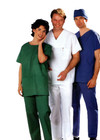 OP Kleidung Anzug Kasack und Hose Baumwolle / scrubs inkl. Rappaport Stethoskop