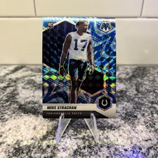 MIKE STRACHAN 2021 MOSAIC BLUE REACTIVE ROOKIE CARD! RC! INDIANAPOLIS COLTS!